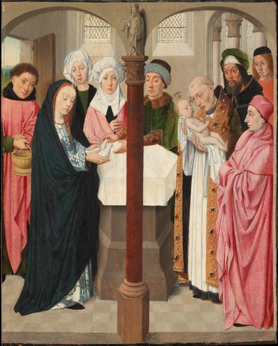 A apresentação no templo, c.1490-1500 (óleo e têmpera no painel) de Jacob Jansz.